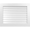 Ekena Millwork Vertical Surface Mount PVC Gable Vent: Functional, w/ 3-1/2"W x 1"P Standard Frame, 36"W x 28"H GVPVE36X2801SF - alternate 1